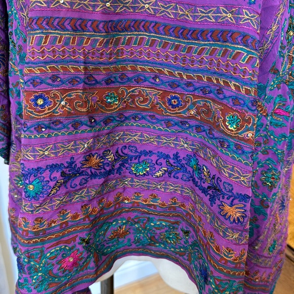 Sun Child Silk Caftan Shirt - Picture 4 of 7